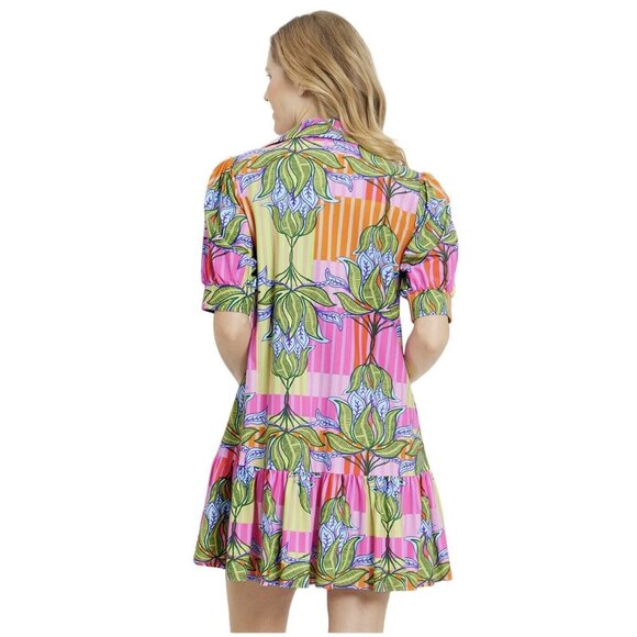 Jude Connally Tierney Mini Dress Women's Medium Lotus Print NEW W/TAGS $248 - Picture 9 of 11